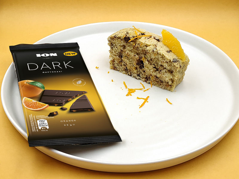 Κέικ ινδικής καρύδας με ION Dark Πορτοκάλι