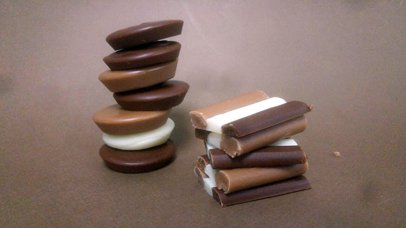 Σοκολατάκια παστίλιες με fondant και σοκολάτες ΙΟΝ