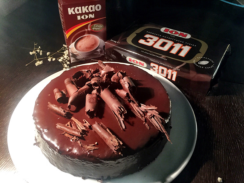 Σοκολατένιο Βέλγικο κέικ με φουντούκια
