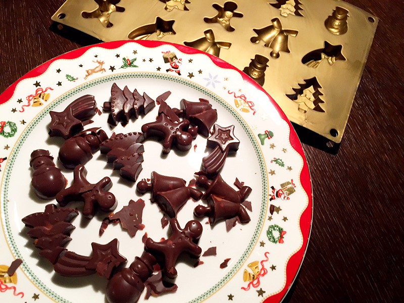 Πανεύκολα Χριστουγεννιάτικα σοκολατάκια με κουβερτούρα ΙΟΝ και Nucrema